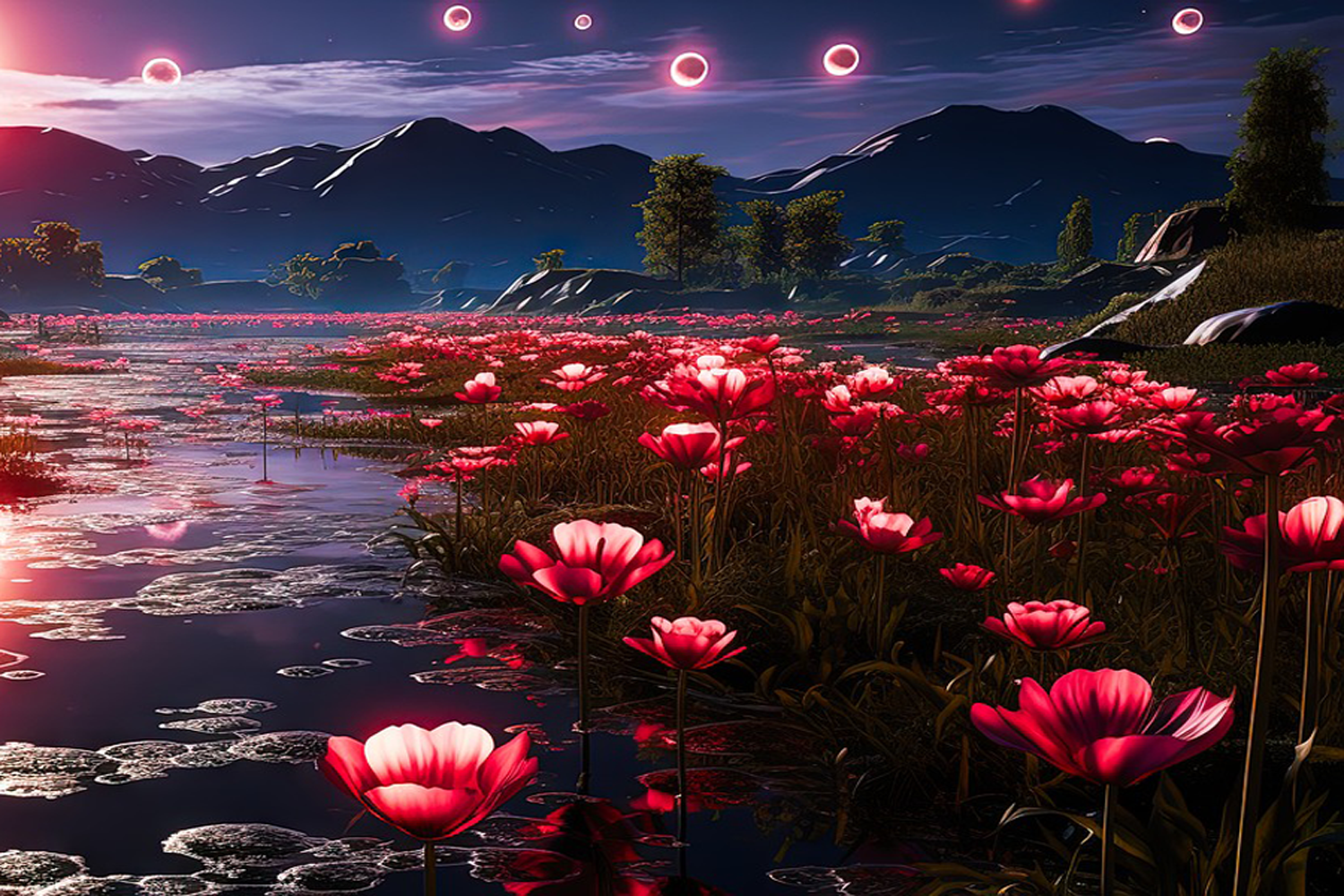 Flower Lake